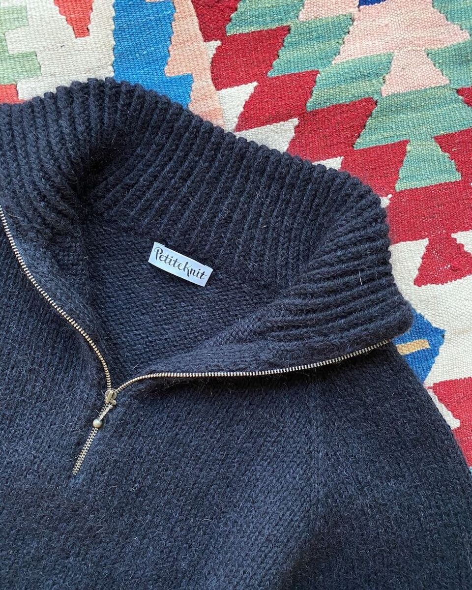 Glidelås 35 cm -sort- PetiteKnit