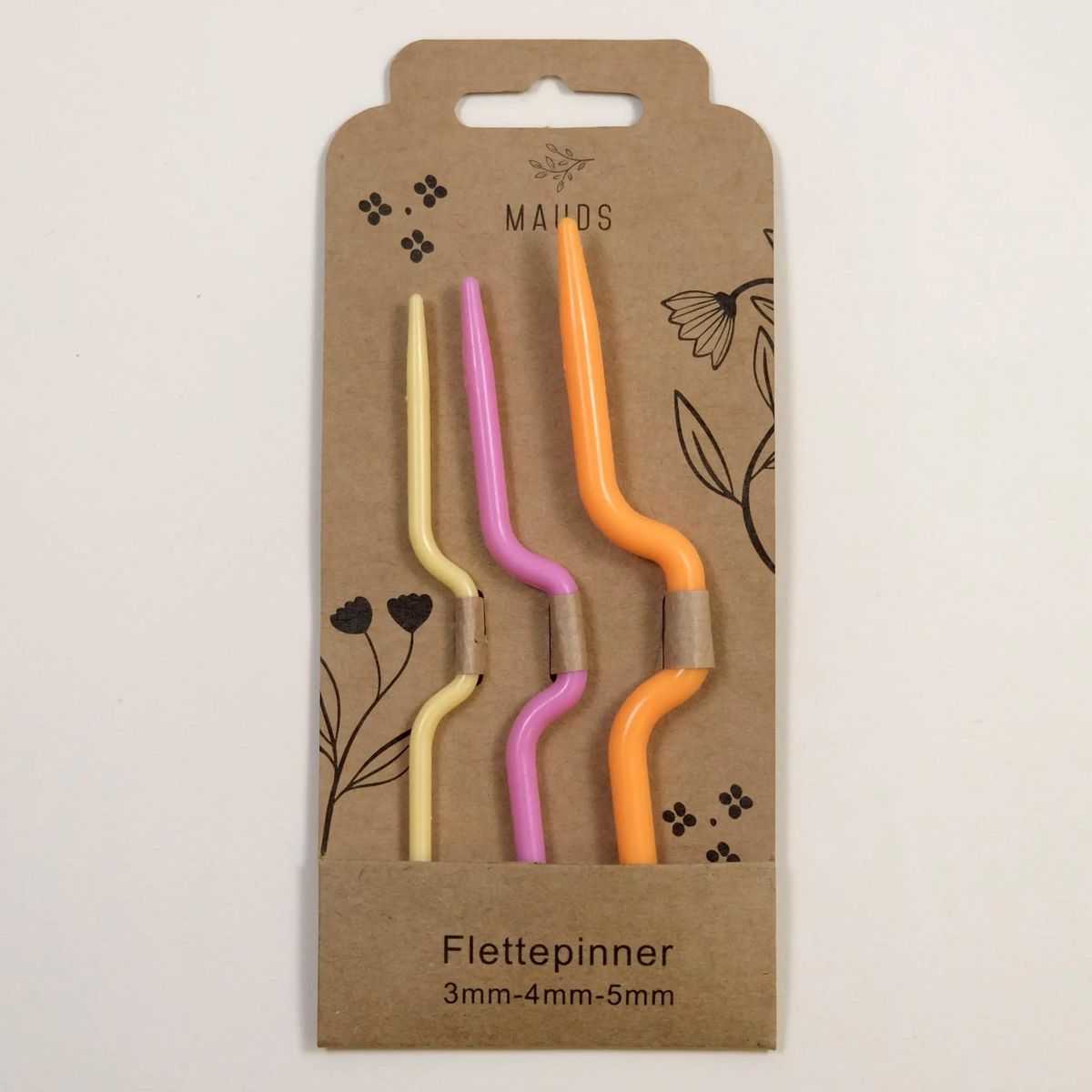 Flettepinner i plast- sett med 3 stk.