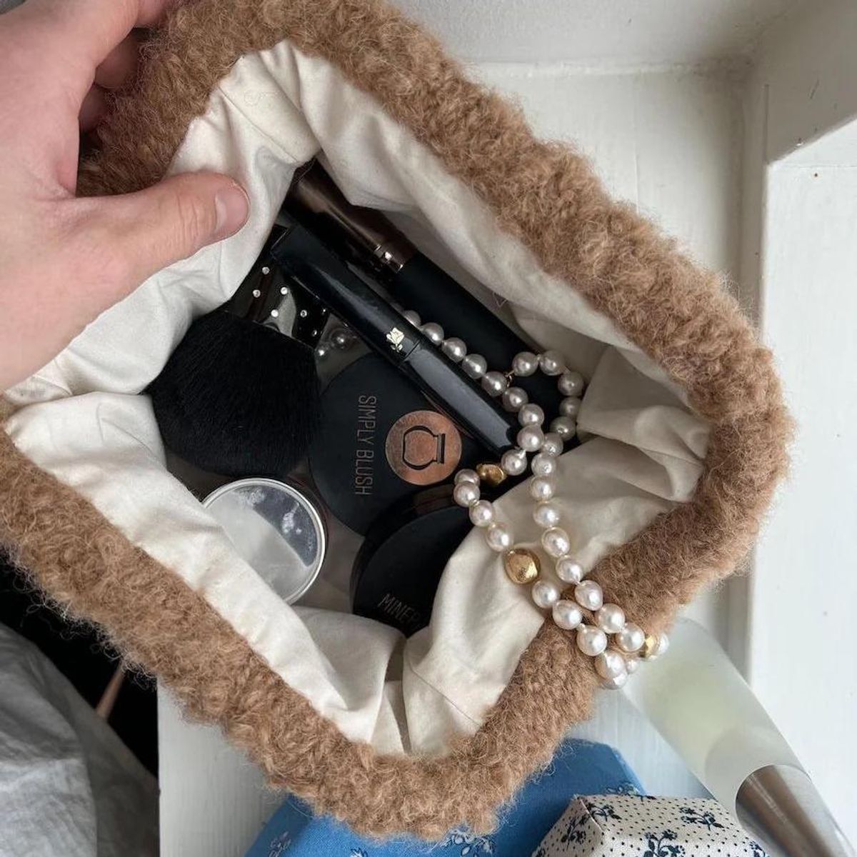 Fôr til liten frame clutch/juno bag Petiteknit